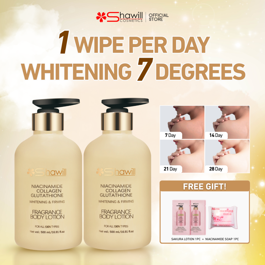 lazada glutathione Get your "new year, new you" self-care gift today because you deserve it! Have your very own slite experience now! Available at Shopee and Lazada! Shopee: https://shope.ee/Vgggpk3Xf Lazada: https://s.lazada.com.ph/s.8dYjI #Eslite Shawill Sakura Niacinamide Body Shawill