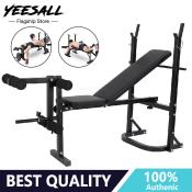 Yeesall 10-in-1 Multifunctional Weight Bench with Squat Rack