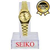 Seiko 5 21 Jewels All Gold Stainless Steel Watch for Women