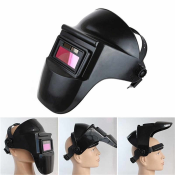 Solar-powered Welding Helmet with Auto-Darkening Shade Adjustment