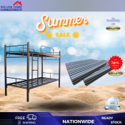 WILLY DOUBLE DECK METAL BED FRAME with MATTRESS