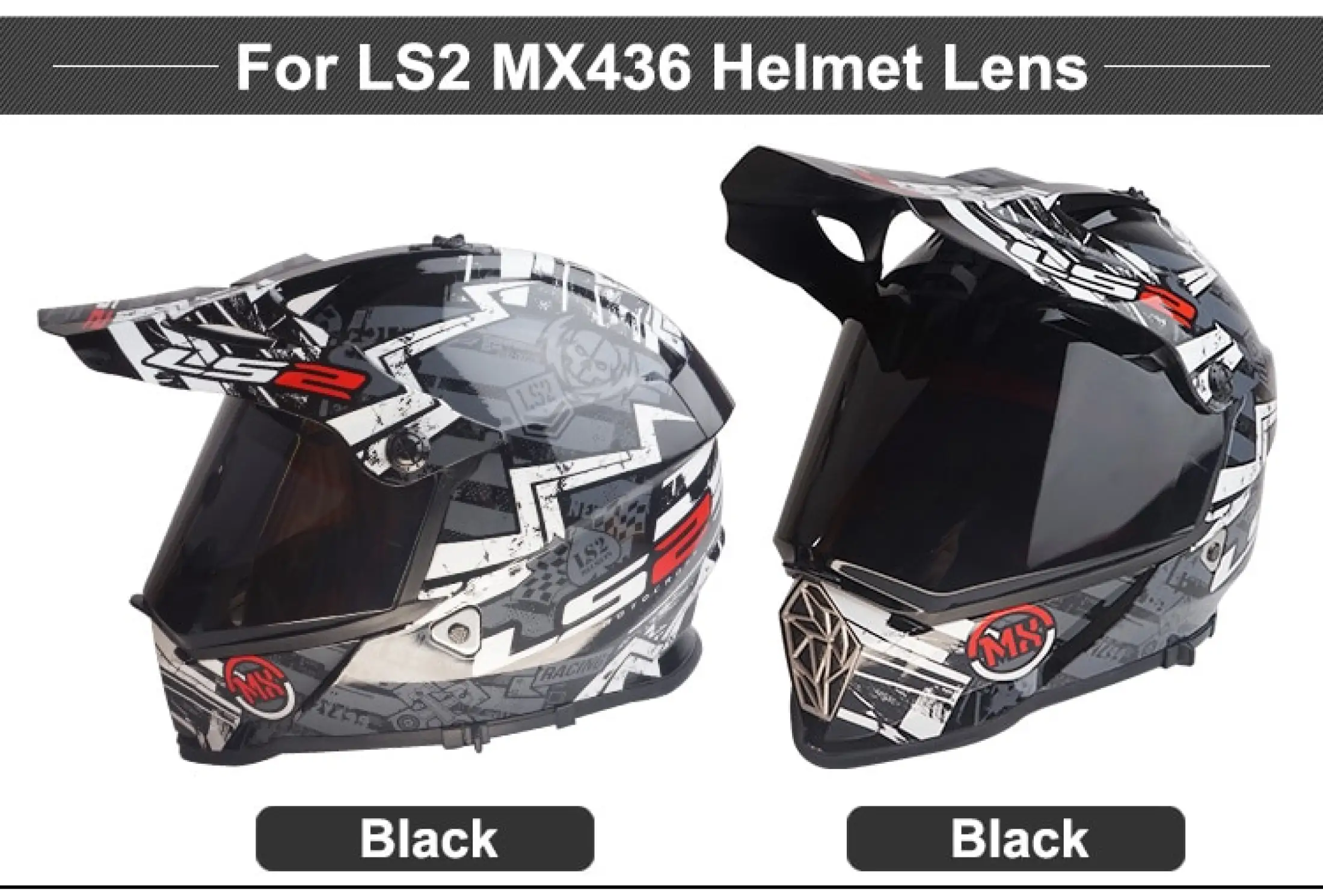 motocross helmet with shield