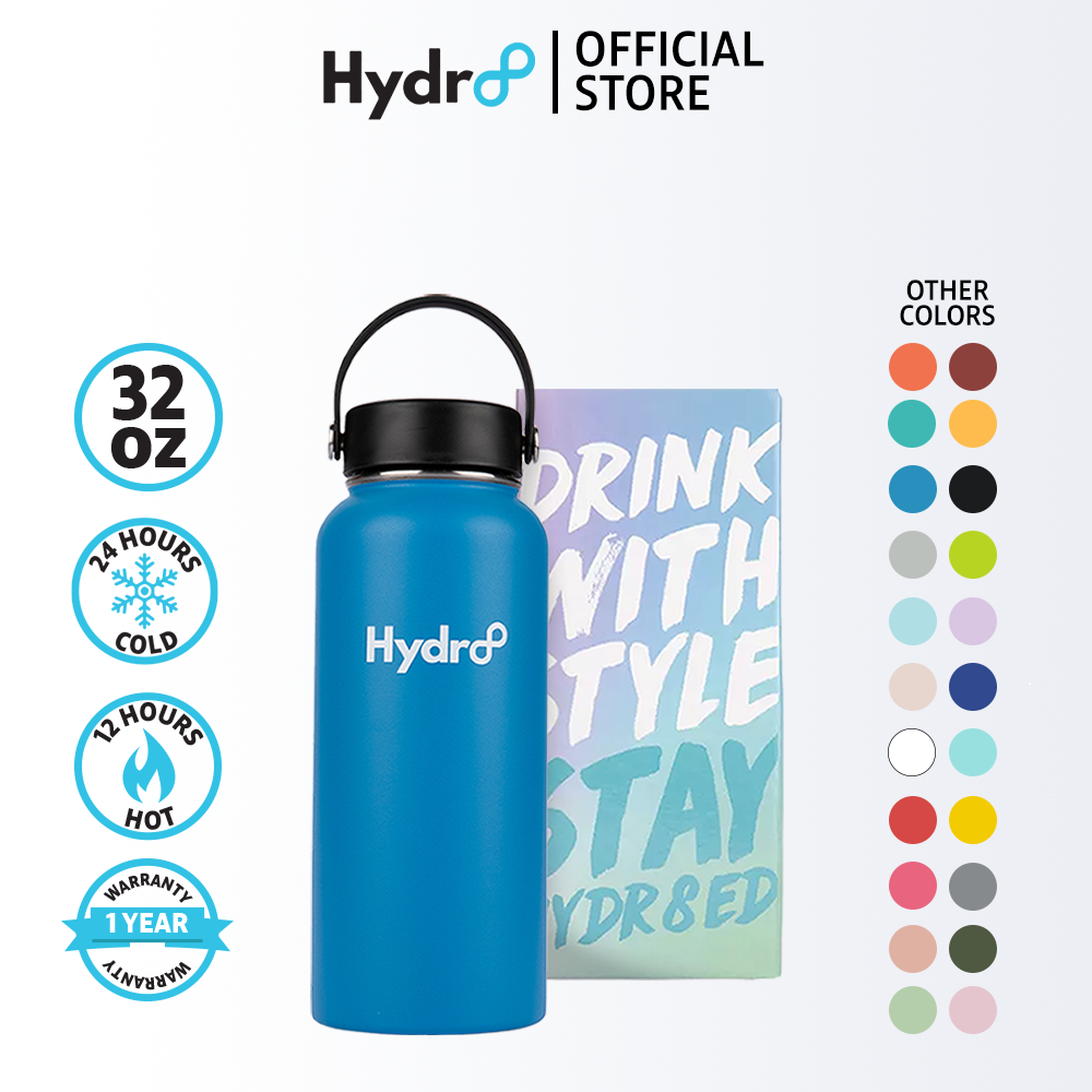 Drink your Effin Water 32oz Time Marked Water Bottle Blue - Hydr-8