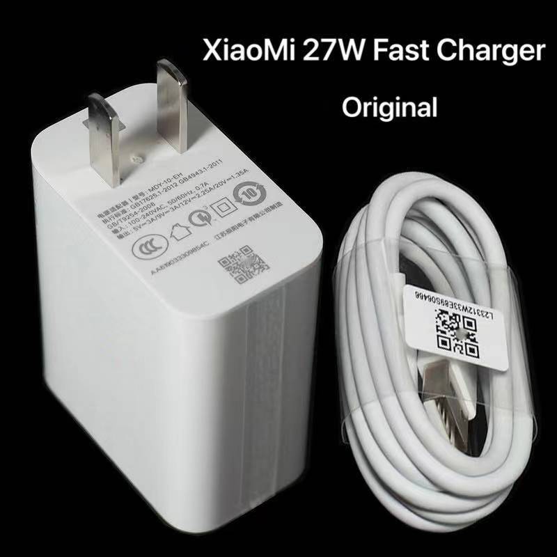 XiaoMi 27W Original Fast Quick Wall Charger Travel Charger with Type C  Micro USB Data Cable | Lazada PH