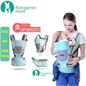 Kangaroomom Baby Carrier with Waist Stool and Hip Seat