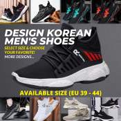 Homeflix Clearance Sale! Comfort Wear Shoes Korean EU 39-44 Large Size Men's Casual Shoes Fashionable And Comfortable Breathable Flying Woven Sneakers | Select Size & Choose your favorite!