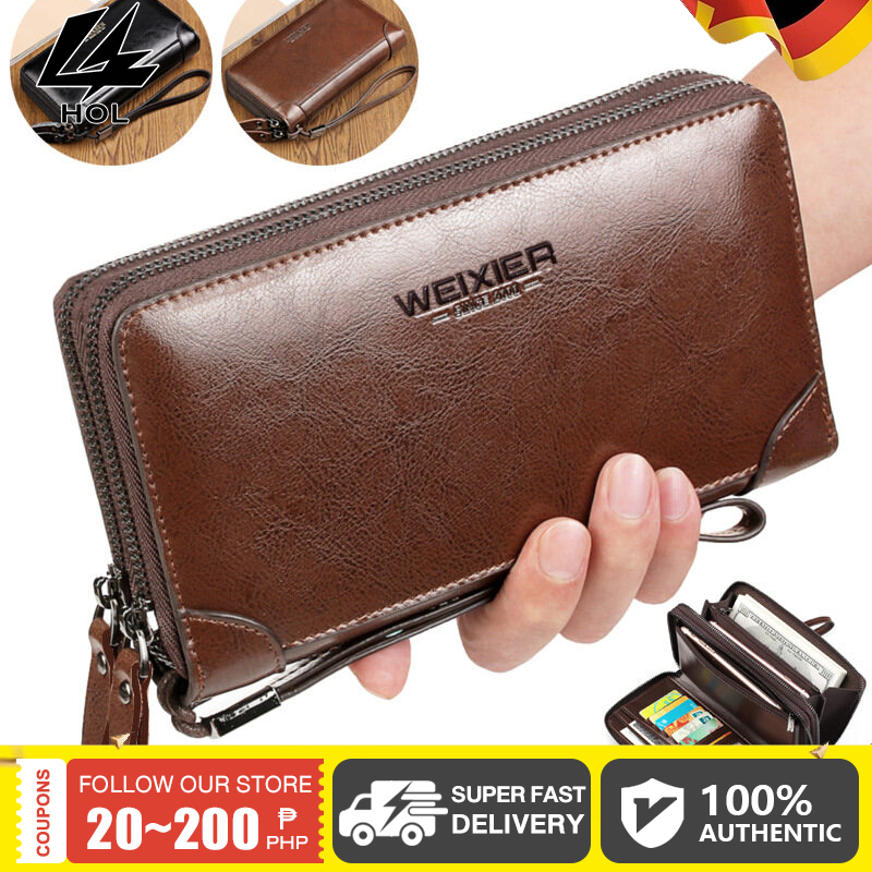 Classic Design Genuine Leather Clutch Wallet Purse for Women-cheohanoi.vn