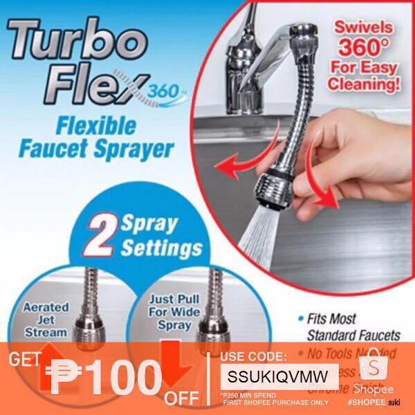 Mj Z C Turbo Flex 360 Kitchen Faucet Reach Extender Lazada Ph