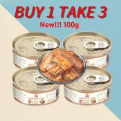 Canned Seafood Real Hairtail 100g Spicy Hairtail Fish Canned Canned Goods Ready to eat