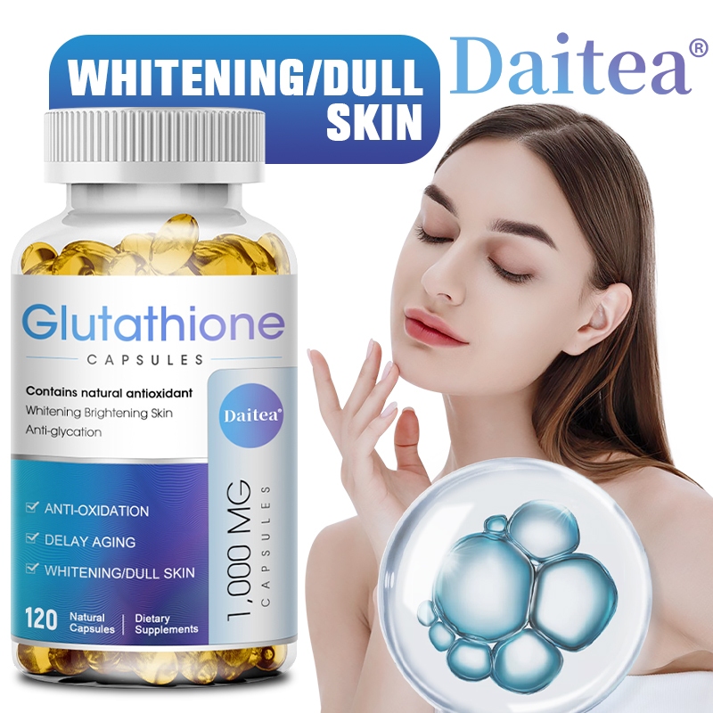daitea glutathione Daitea L-Glutathione Capsules: Anti-Aging, Skin Whitening, Immune Boost  Supplement
