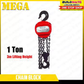 MEGA Chain Block 1 TON Heavy Duty •BUILDMATE•