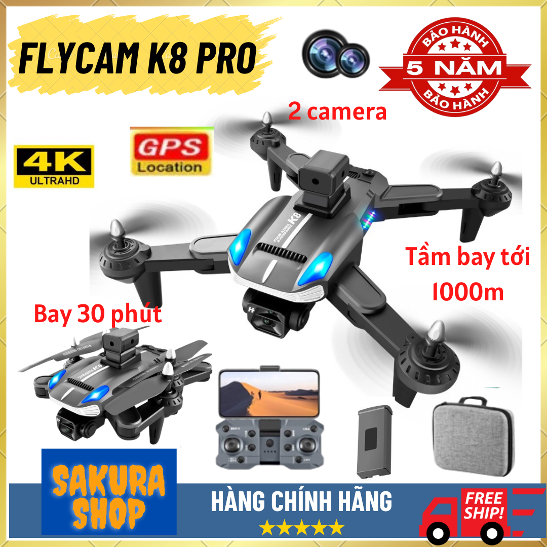 Máy bay flycam K8 Pro Max, May bay dieu khien K8 Pro - Plycam