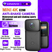 SJCAM C200 Mini Thumb Camera - 4K, WiFi, Waterproof