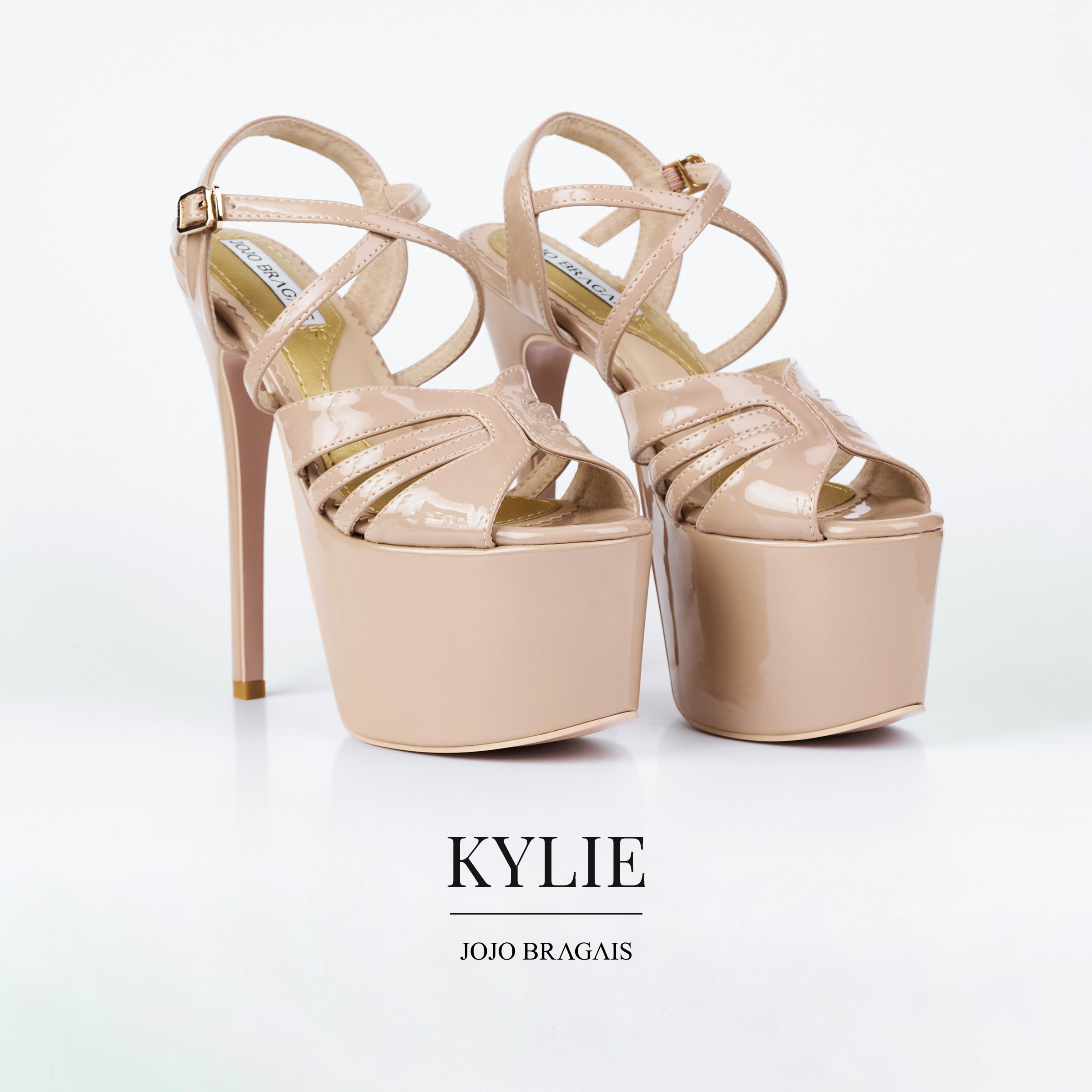 Jojo Bragais Rachel Nude-Glossy 5-Inch High Heels | Pageant Heels