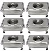 AbbyShi Stainless Food Warmer Tray Set for Catering Events