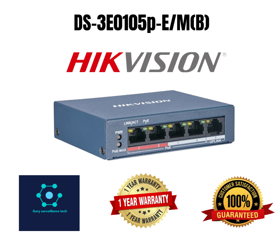 hikvision poe 4 port switch