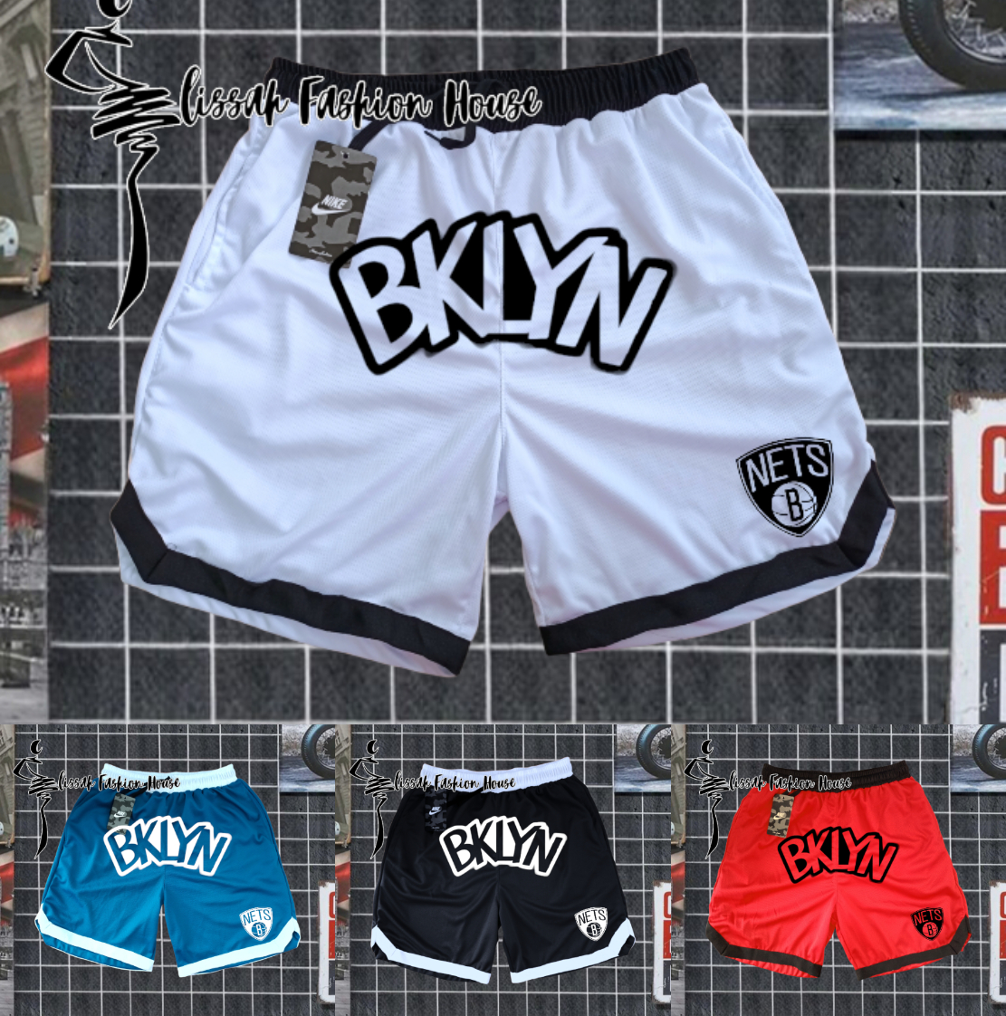 BKLYN Design NBA Basketball Shorts For Men Full Sublimation And Compression  Wears Drifit Materials