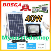BOSCA 40W Solar LED Flood Light - Waterproof with Remote