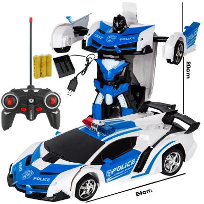 1:18 Remote Control Car Robot Toy Car One-click Transformation Robot Electronic Simulation Car Model Children's Toy Car Gift (1)