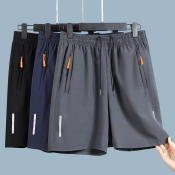 Men's Quick-Dry Ice Silk Casual Capris Shorts - 2024