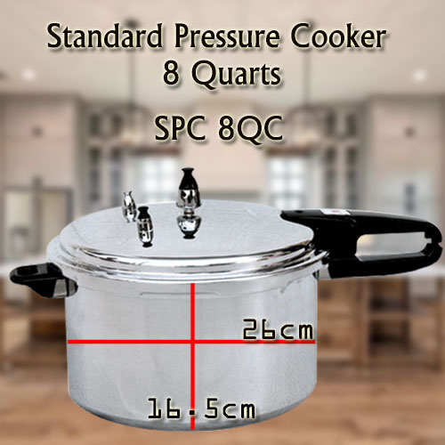 standard pressure cooker sizes