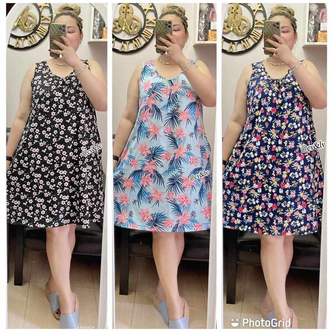 3PCS ASSORTED PLUS SIZE SANDO DRESS UP TO 3XL FIT