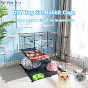Stackable Metal Pet Cage - DIY Dog Cat Rabbit Kennel