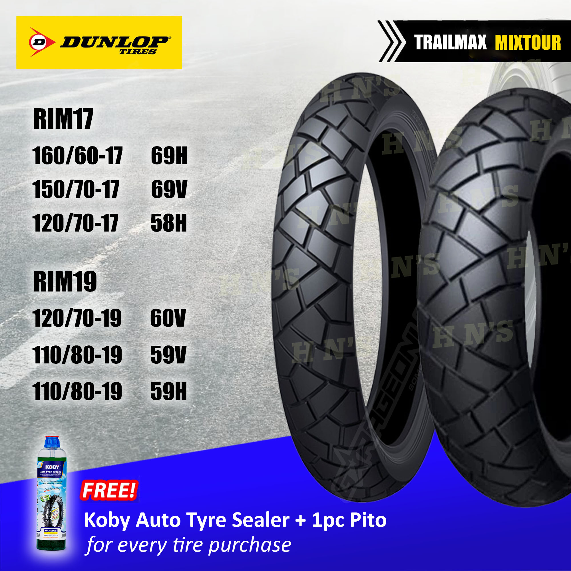 Dunlop Trailmax Mixtour Tires ( 160/60-17 150/70-17 120/70-17 120