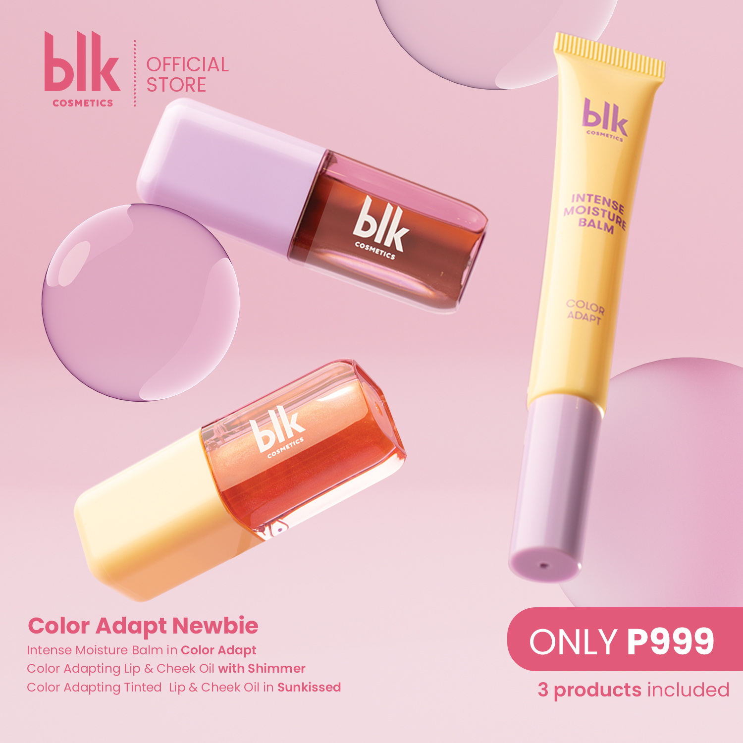 Discount on Blk Cosmetics  shoes - SKU: Blk Cosmetics Color Adapt Newbie (Sunkissed+shimmer+lip Balm)