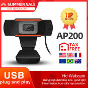 HD 1080P Webcam with Microphone for Streaming & Video Chat