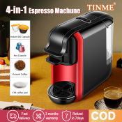 TINME Espresso Capsule Coffee Machine - 4-in-1 Coffee Maker