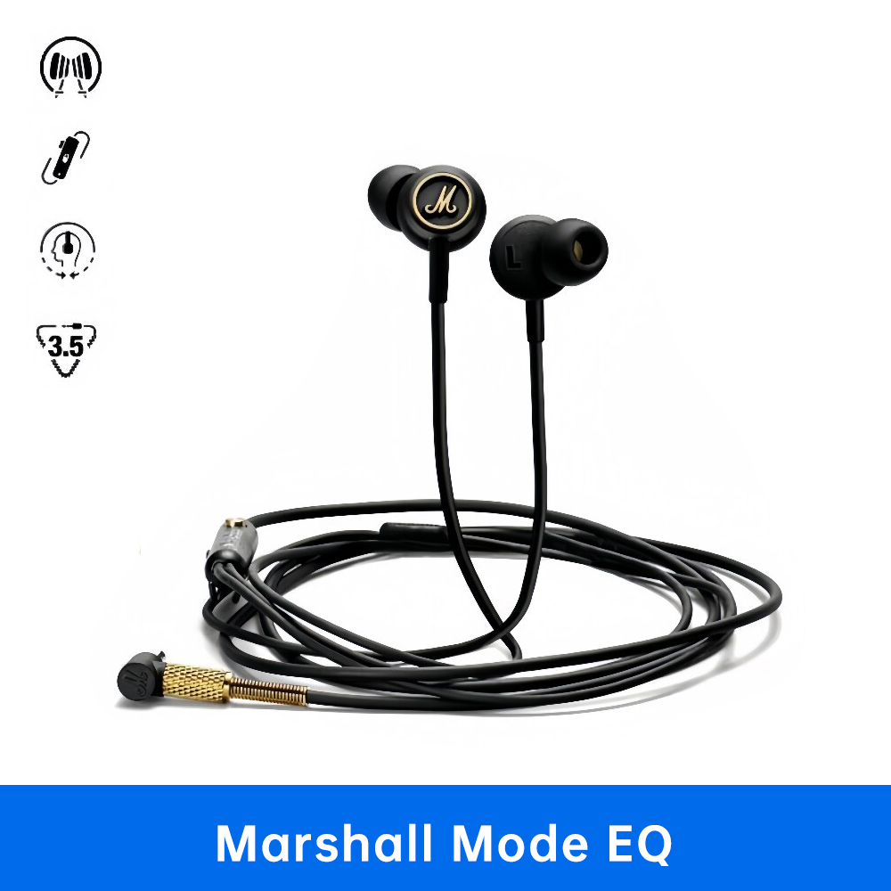 Marshall Mode EQ 3.5mm Wired Earphones Microphone Noise canceling Earphone Sports Gaming Earphone - Philippines