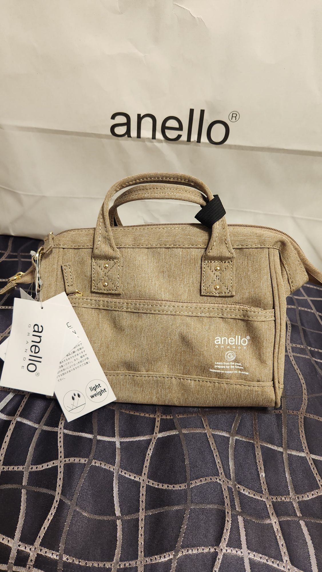 Authentic Japan Anello grande 2way handbag with sling anello