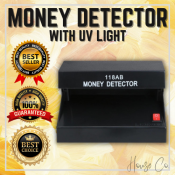 Money Detector UV Light with Alarm | Portable Mini AD-118AB
