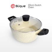 SLIQUE Premium Non-Stick Dutch Oven with Glass Lid