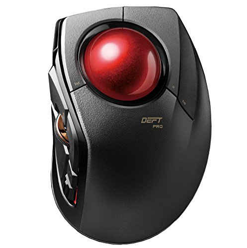 ELECOM-Japan Brand-Mobile Less-Noise Switch Trackball bitra/Thumb-Operated & Wireless Connection Model with Carriying Case/Black/M-MT1DRSBK 
