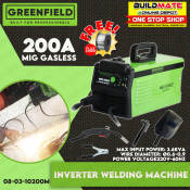 MIGWELD 200A Gasless Inverter Portable Welding Machine by GREENFIELD