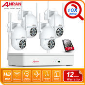 ANRAN 3MP Wireless NVR Kit with Dual Lens Cameras