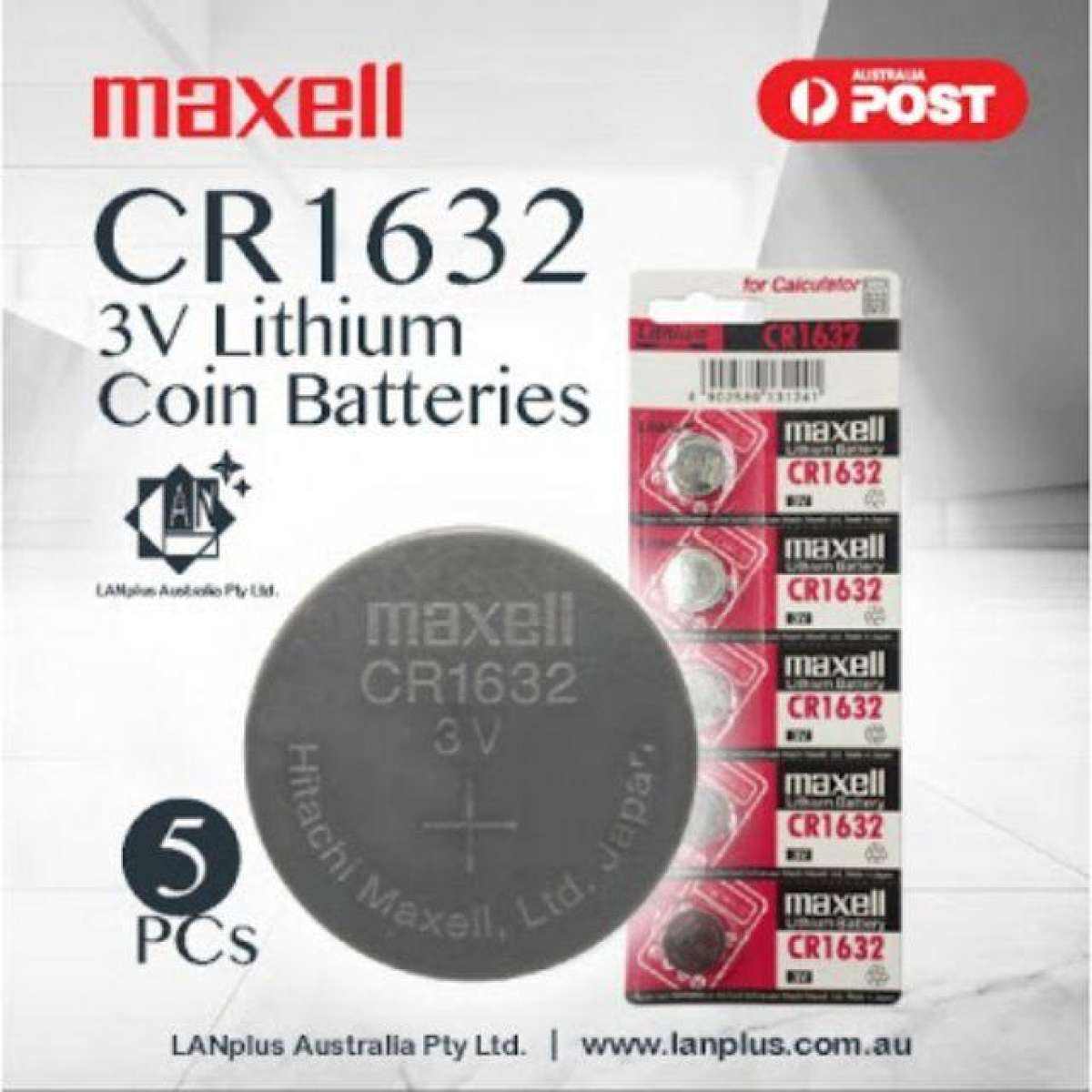 Maxell CR1632 3V Lithium bat...