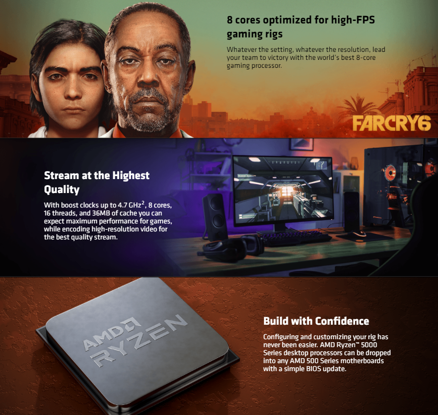 AMD Ryzen 7 5800X 8-core 16-thread Desktop Processor - 8 cores And