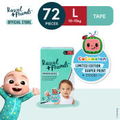 RASCAL + FRIENDS CoComelon Tape Diapers LARGE 72pcs