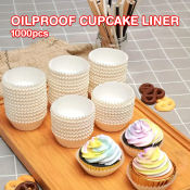 1000pcs Oilproof Cupcake Muffin Liners - Baking Essentials