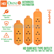 Omni Heavy Duty Surface Outlet - Gang Options (WRO Series)