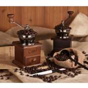 Vintage Style Wooden Coffee Grinder by 