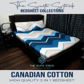 Premium Canadian Cotton Bed Sheet Collection - Zigzag Wave