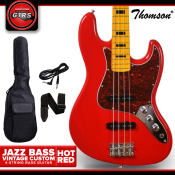 Thomson Vintage Jazz Bass Guitar with FREE Accessories