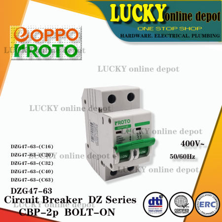 DZG47-63-2P rROTO CIRCUIT BREAKER CBP-2P