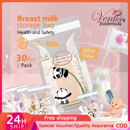 30pcs Breastmilk Storage Bags Doubled-Sealed Bags susu Breastmilk Storage Bags Bpa Free Cnd