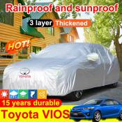 Toyota Vios Waterproof Car Cover for Sun Protection Sedan