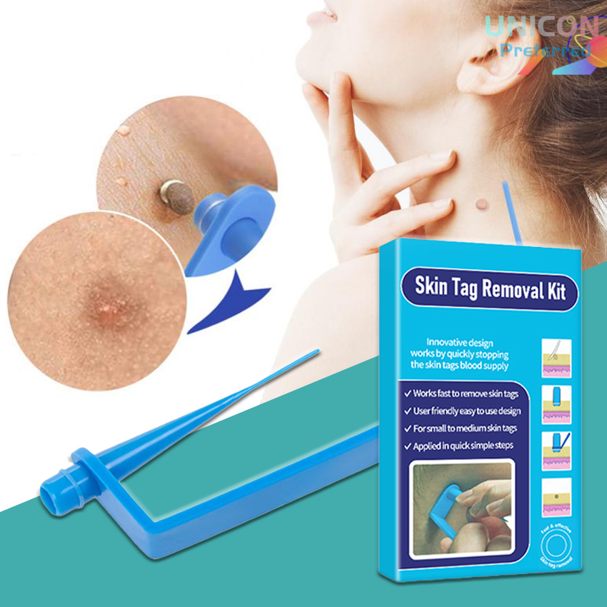 Automatic Skin Tag Remover Kit Label Tape Home Double Head Wart Removal Tool Skin Tag Removal